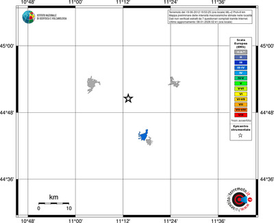 Mappa EMS - territori località