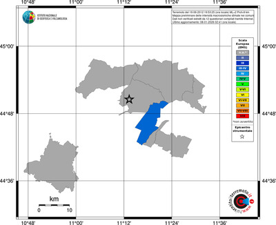 Mappa EMS - territori comuni