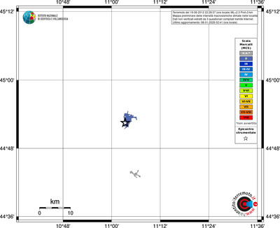 Mappa MCS - territori località