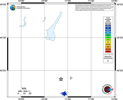 Mappa EMS - territori località