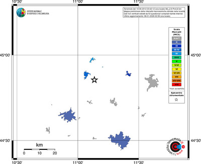Mappa MCS - territori località