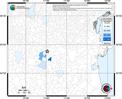Mappa territorio comunale con almeno 3 questionari