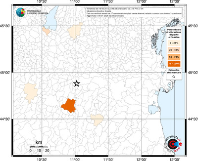 Mappa territorio comunale con almeno 3 questionari