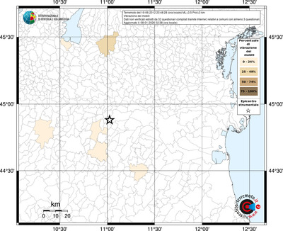 Mappa territorio comunale con almeno 3 questionari