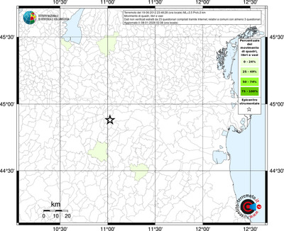Mappa territorio comunale con almeno 3 questionari