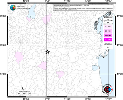 Mappa territorio comunale con almeno 3 questionari