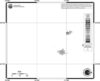 Mappa EMS - territori località