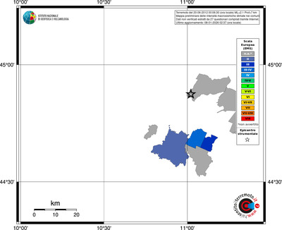 Mappa EMS - territori comuni