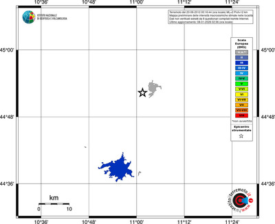 Mappa EMS - territori località