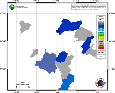 Mappa MCS - territori comuni