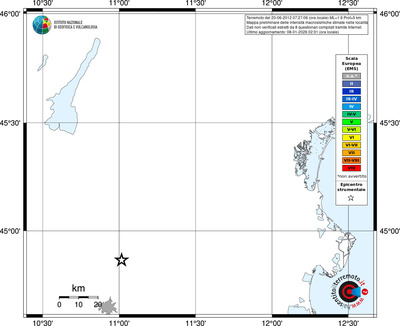 Mappa EMS - territori località