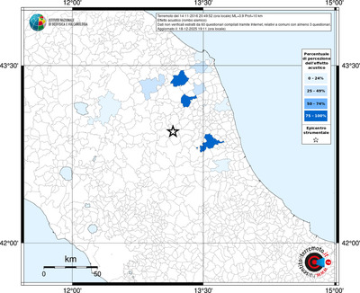 Mappa territorio comunale con almeno 3 questionari