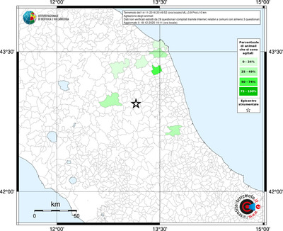 Mappa territorio comunale con almeno 3 questionari