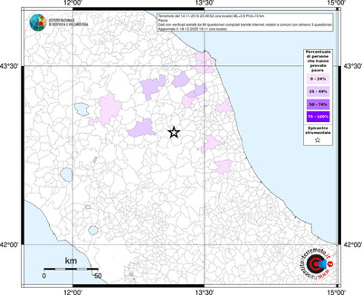 Mappa territorio comunale con almeno 3 questionari