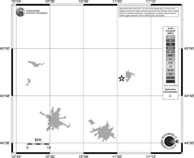 Mappa EMS - territori località