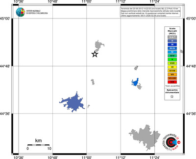 Mappa MCS - territori località