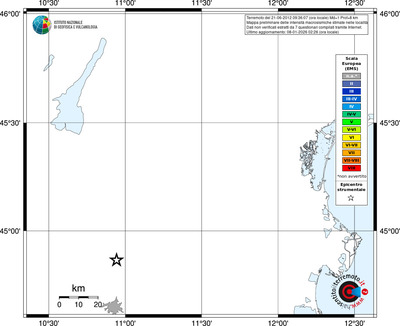 Mappa EMS - territori località