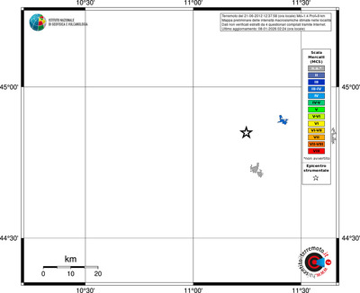 Mappa MCS - territori località