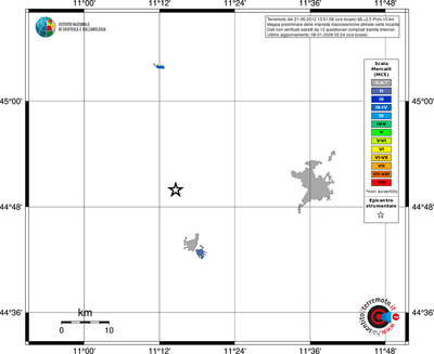 Mappa MCS - territori località