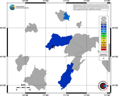 Mappa MCS - territori comuni