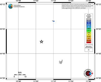 Mappa EMS - territori località