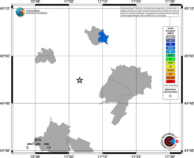 Mappa EMS - territori comuni