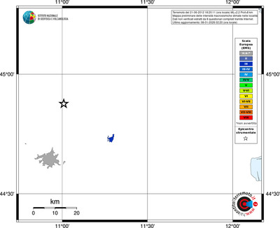 Mappa EMS - territori località