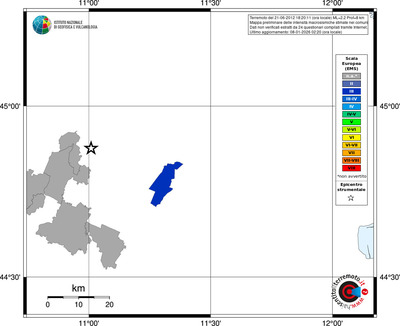 Mappa EMS - territori comuni