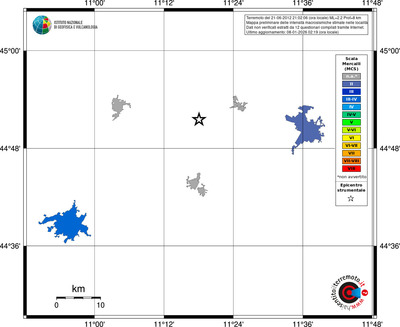 Mappa MCS - territori località