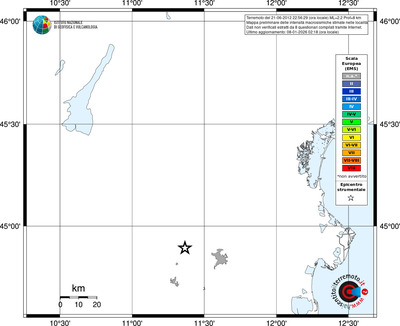 Mappa EMS - territori località