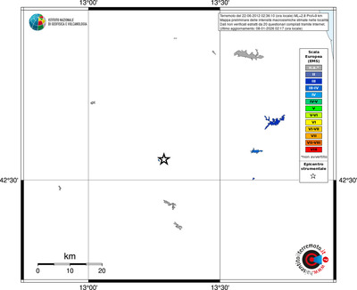 Mappa EMS - territori località