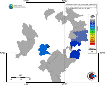 Mappa EMS - territori comuni