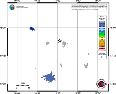 Mappa MCS - territori località