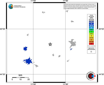 Mappa EMS - territori località