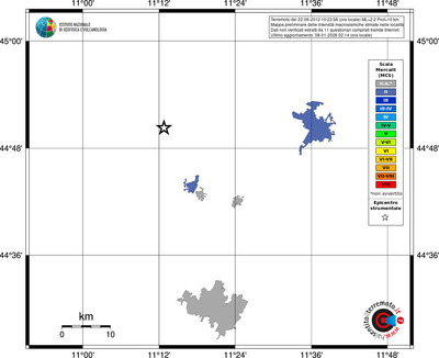 Mappa MCS - territori località